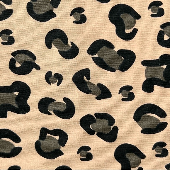 KicKee Long Sleeve Twirl Dress Sued Cheetah Animal Print UPF Girls L 10/12 - Picture 4 of 8